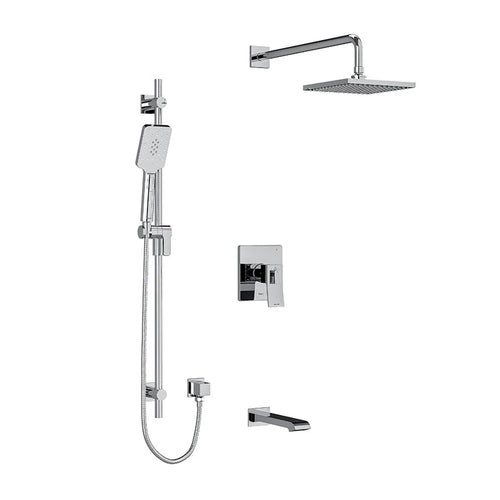 Riobel Zendo 3-Way System with Hand Shower Rail, Shower Head and Spout