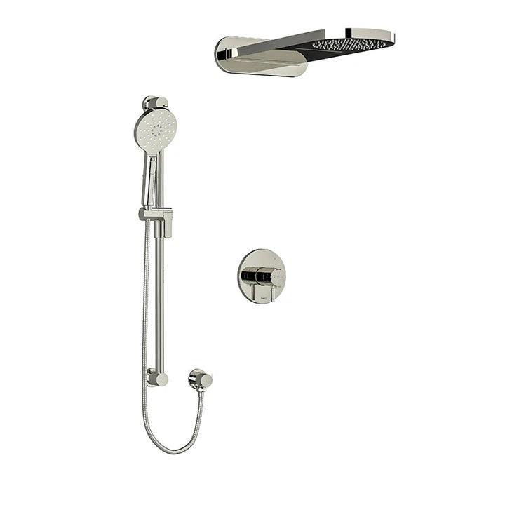 Riobel Riu 3-Way System with Hand Shower Rail and Rain and Cascade Shower Head