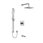 Riobel Premium KIT#2845 3-Way System with Hand Shower Rail, Shower Head and Spout
