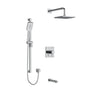 Riobel Premium KIT#2845 3-Way System with Hand Shower Rail, Shower Head and Spout