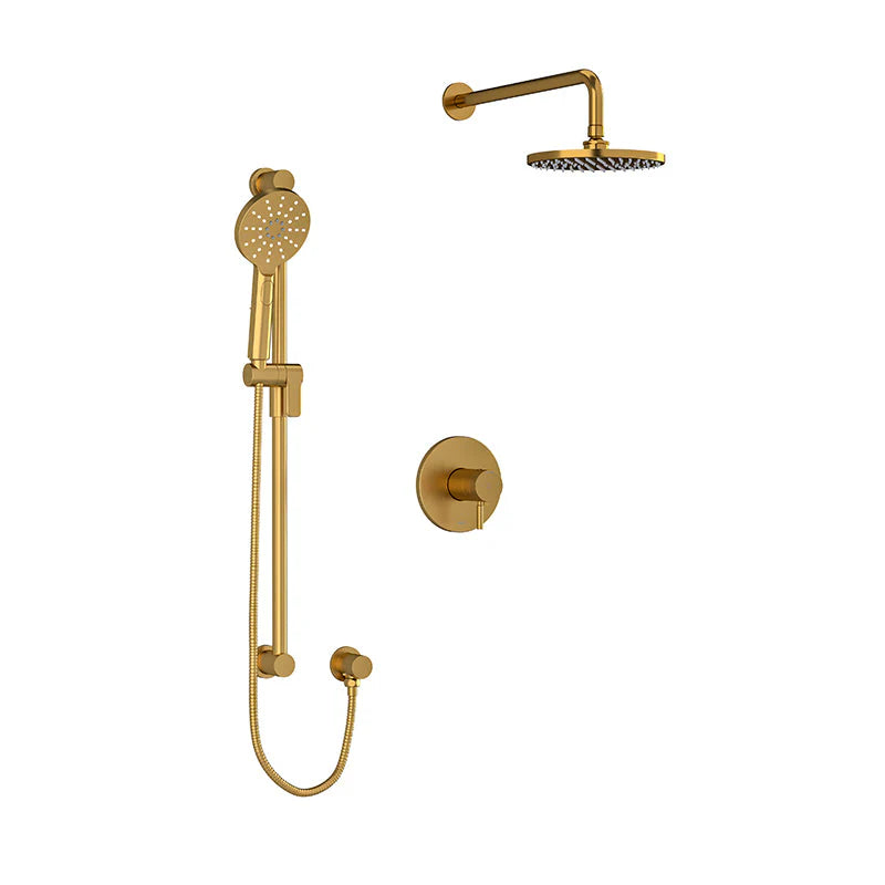 Riobel Riu 2-Way Shower Kit with Handheld Shower and Rain Shower Head – Complete System
