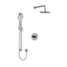 Riobel Riu 2-Way Shower Kit with Handheld Shower and Rain Shower Head – Complete System