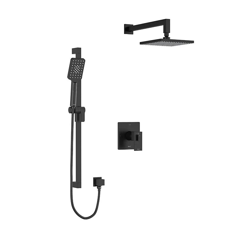 Riobel Kubik 2-Way Shower System with Handheld Shower and Shower Head – Modern Bath Kit
