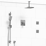 Riobel Zendo 3-Way System, Hand Shower Rail, Elbow Supply, Shower Head and 2 Body Jets