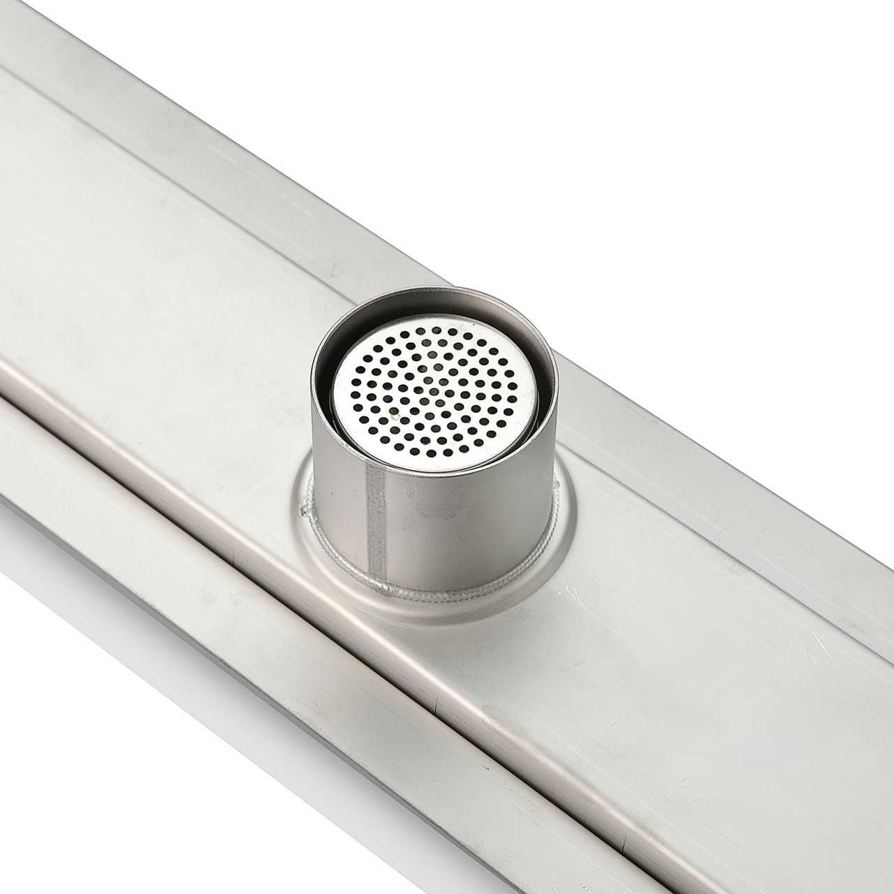 Kube 48″ Linear Drain with Linear Grate