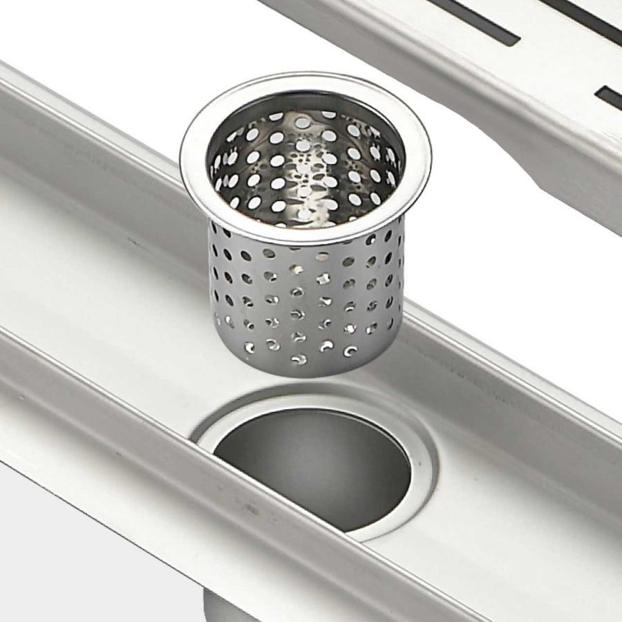 Kube 48″ Linear Drain with Linear Grate