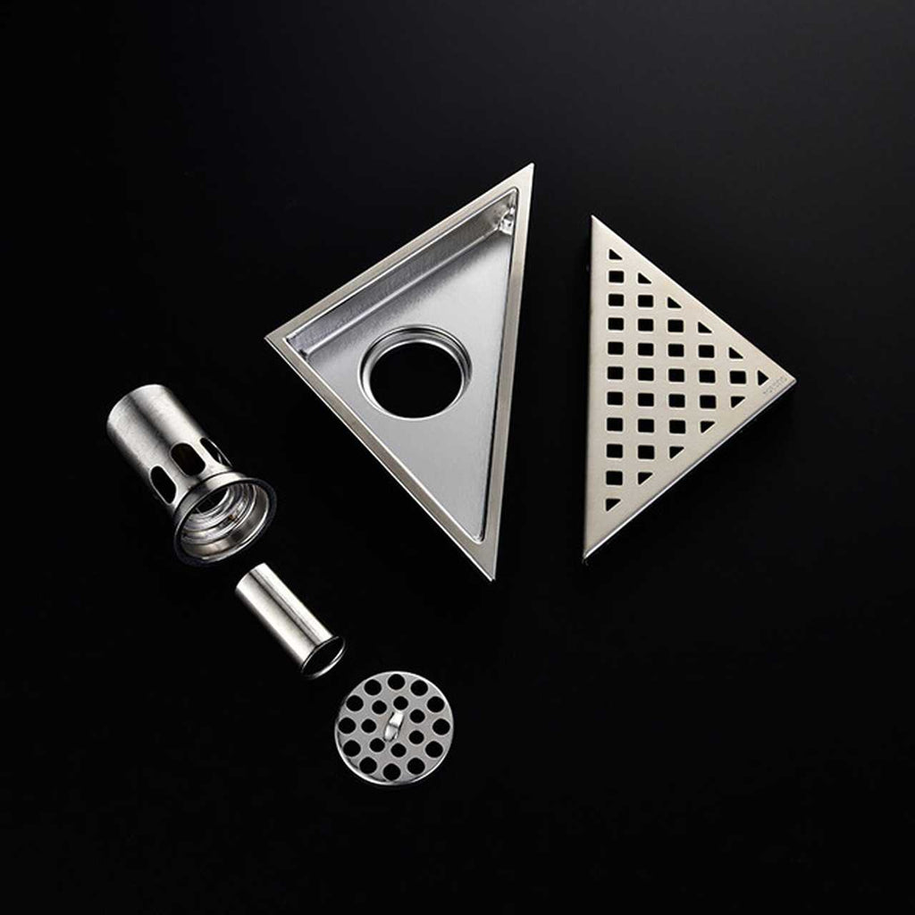 Kube 6.5″ Triangle Stainless Steel Pixel Grate – Chrome