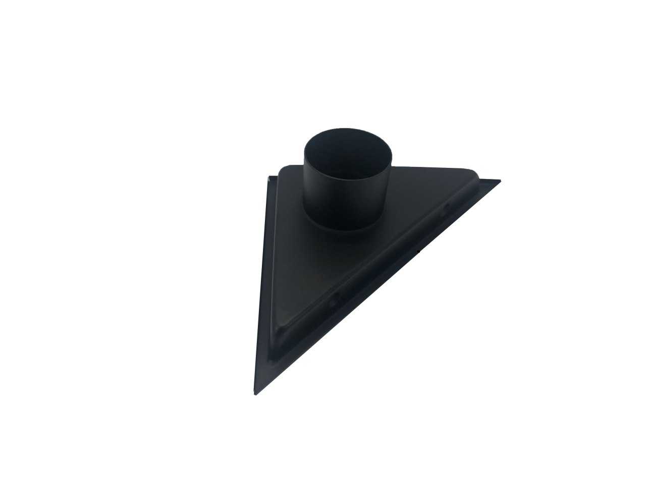 Kube 6.5″ Triangle Stainless Steel Pixel Grate – Matte Black