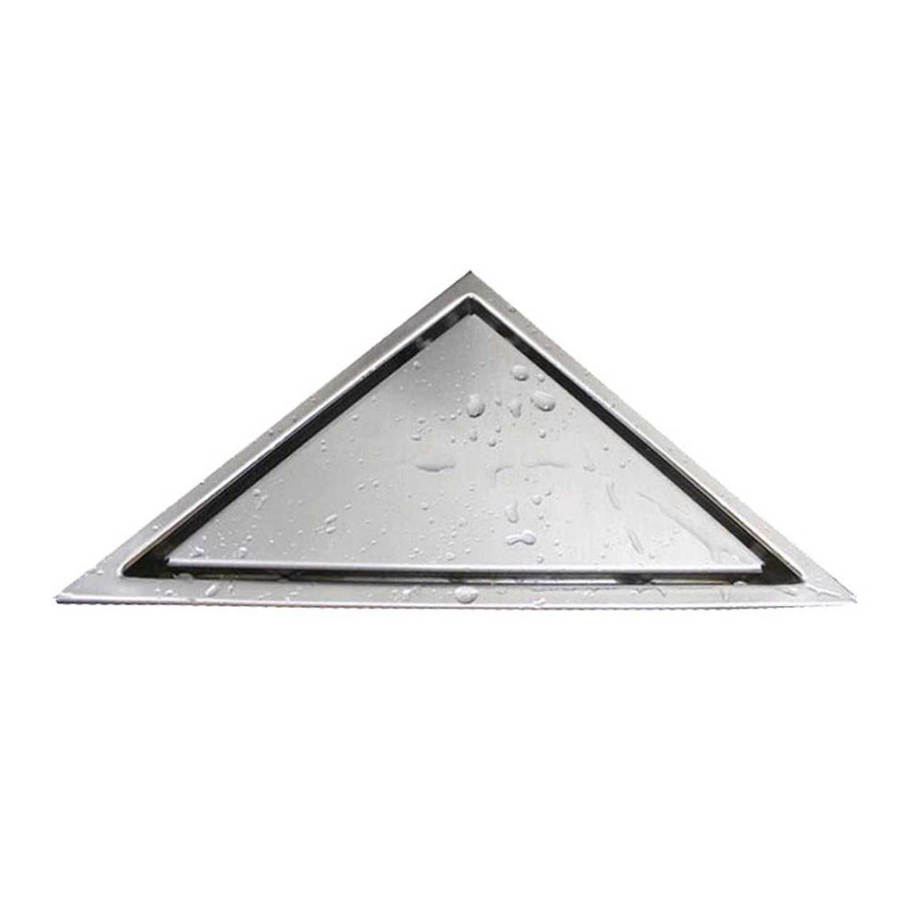 Kube 6.5″ Triangle Stainless Steel Tile Grate – Chrome