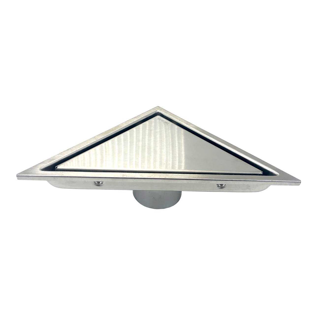 Kube 6.5″ Triangle Stainless Steel Tile Grate – Chrome