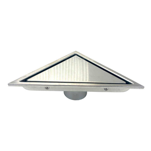 Kube 6.5″ Triangle Stainless Steel Tile Grate – Chrome