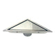Kube 6.5″ Triangle Stainless Steel Tile Grate – Chrome