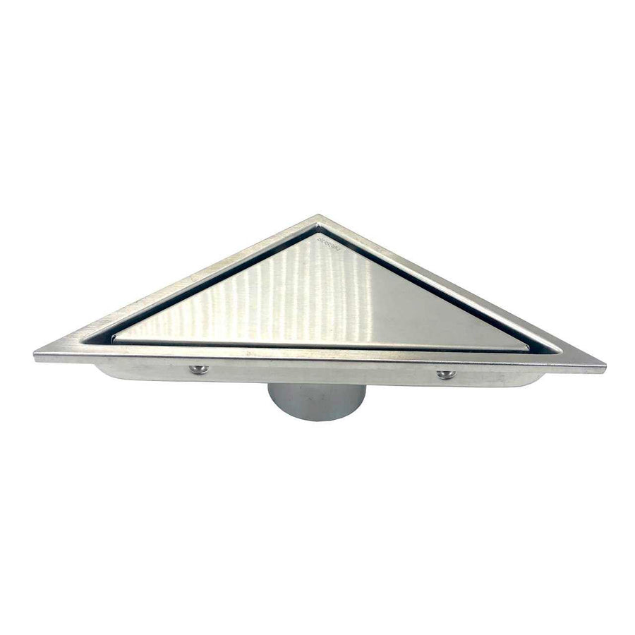 Kube 6.5″ Triangle Stainless Steel Tile Grate – Chrome