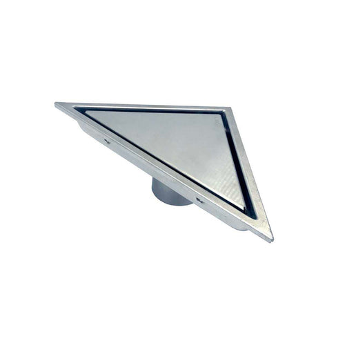 Kube 6.5″ Triangle Stainless Steel Tile Grate – Chrome