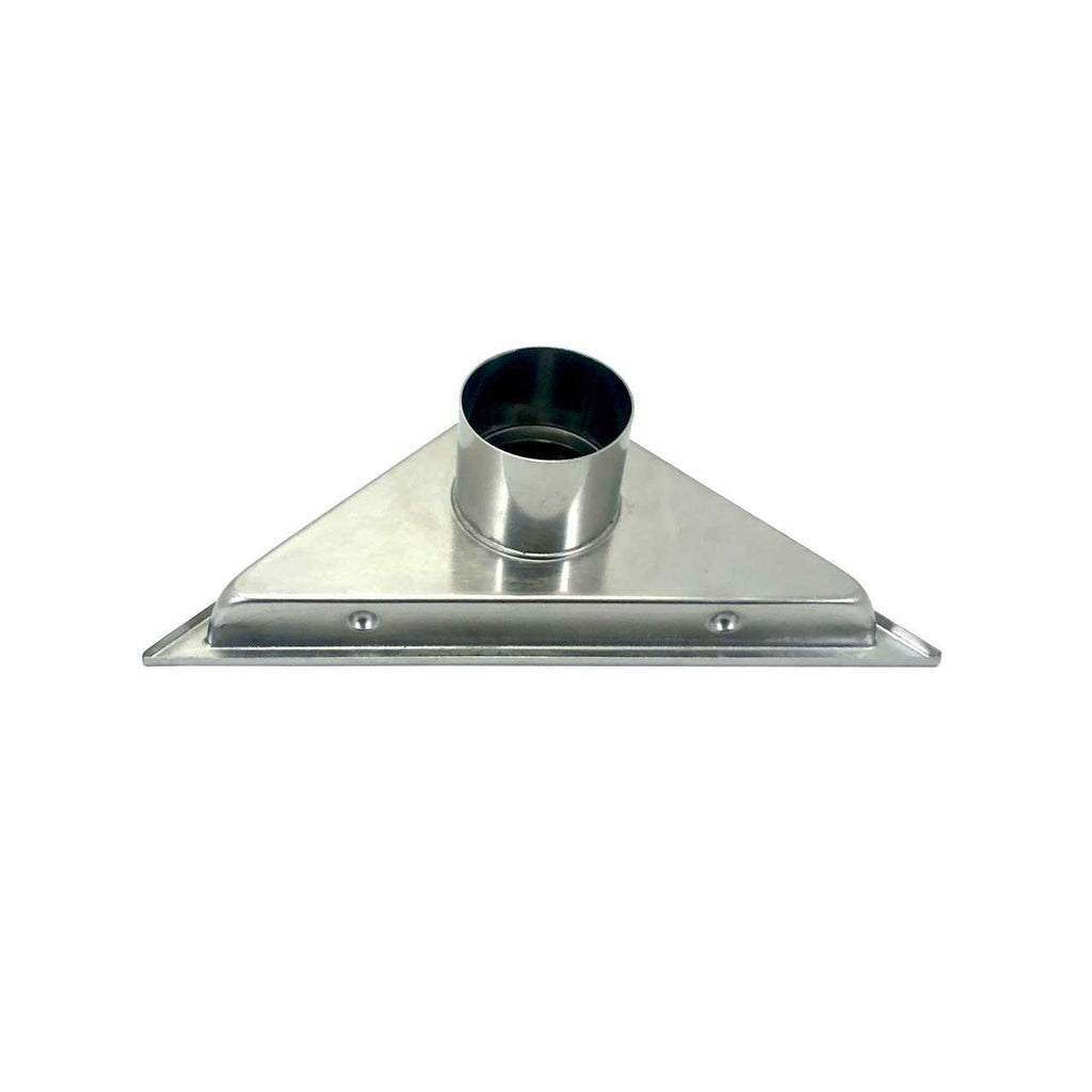 Kube 6.5″ Triangle Stainless Steel Tile Grate – Chrome