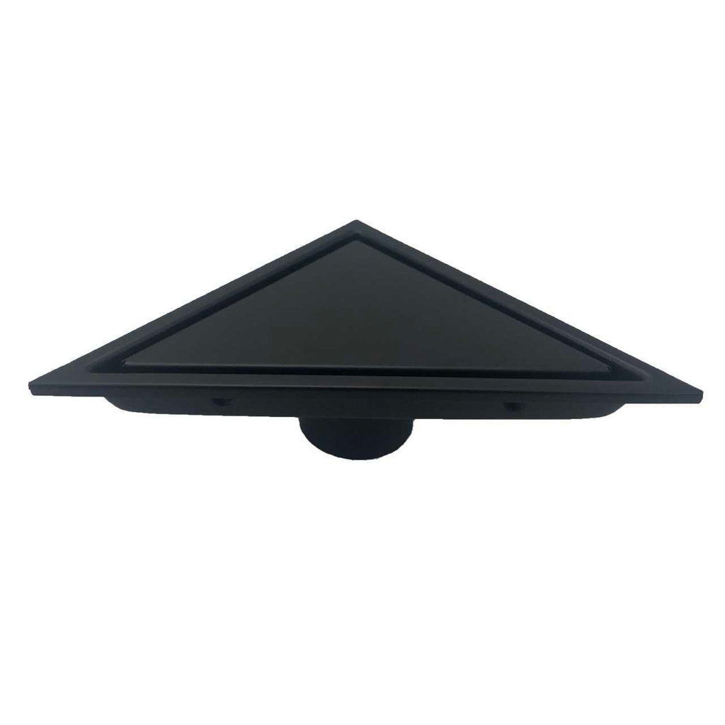 Kube 6.5″ Triangle Stainless Steel Tile Grate – Matte Black