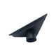 Kube 6.5″ Triangle Stainless Steel Tile Grate – Matte Black