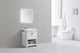 Levi 24" Modern Bathroom Vanity with Cubby Hole