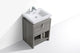 Levi 24" Modern Bathroom Vanity with Cubby Hole