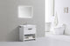 Levi 32" Modern Bathroom Vanity with Cubby Hole
