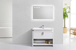 Levi 40" Modern Bathroom Vanity with Cubby Hole