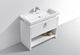 Levi 40" Modern Bathroom Vanity with Cubby Hole