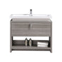 Levi 40" Modern Bathroom Vanity with Cubby Hole
