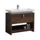 Levi 40" Modern Bathroom Vanity with Cubby Hole