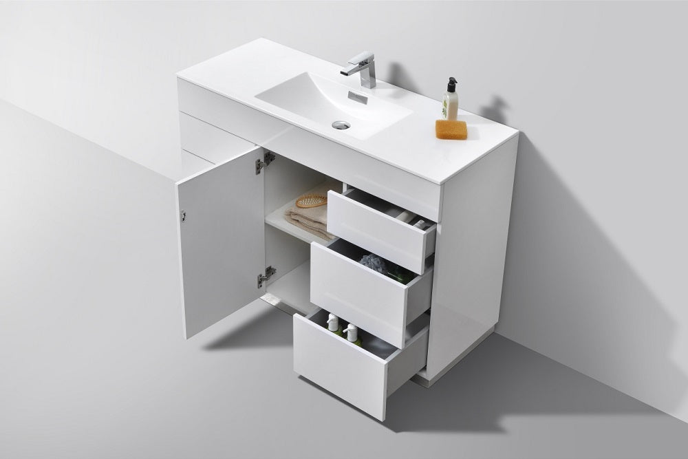 Milano 48" Single Sink Modern Bathroom Vanity