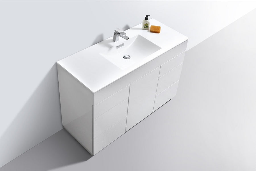 Milano 48" Single Sink Modern Bathroom Vanity