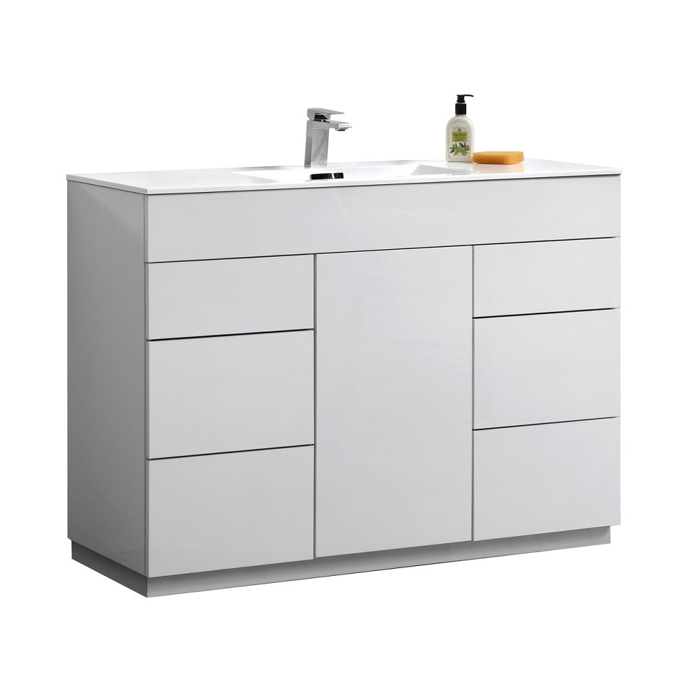 Milano 48" Single Sink Modern Bathroom Vanity