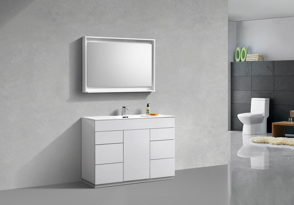 Milano 48" Single Sink Modern Bathroom Vanity