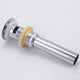 KubeBath Solid Brass Construction Pop-Up Drain With Overflow – Chrome