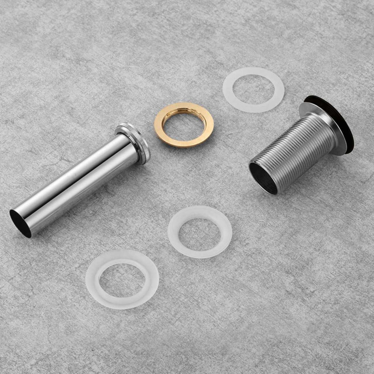 KubeBath Solid Brass Pop-Up Drain NO Overflow – Black