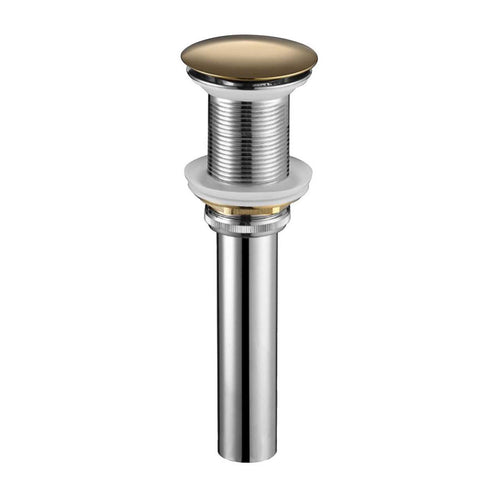 KubeBath Solid Brass Pop-Up Drain NO Overflow – Bronze