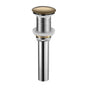 KubeBath Solid Brass Pop-Up Drain NO Overflow – Bronze
