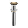 KubeBath Solid Brass Pop-Up Drain NO Overflow – Bronze