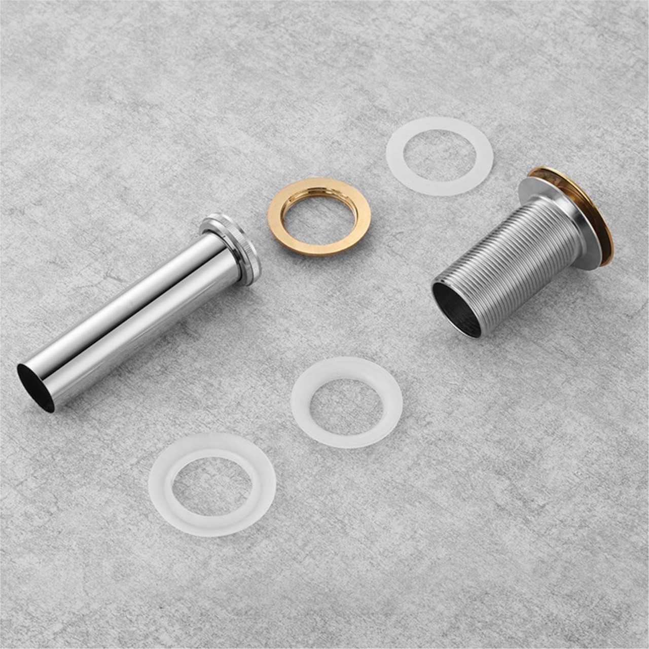 KubeBath Solid Brass Pop-Up Drain NO Overflow – Bronze