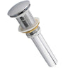 KubeBath Solid Brass Pop-Up Drain NO Overflow – Chrome