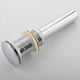 KubeBath Solid Brass Pop-Up Drain NO Overflow – Chrome
