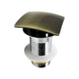 KubeBath Solid Brass Construction Square Pop-Up Drain NO Overflow – Bronze