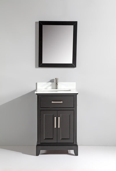 Vanity Art - Noble 24" Single Sink Bathroom Vanity Set with Sink and Mirror