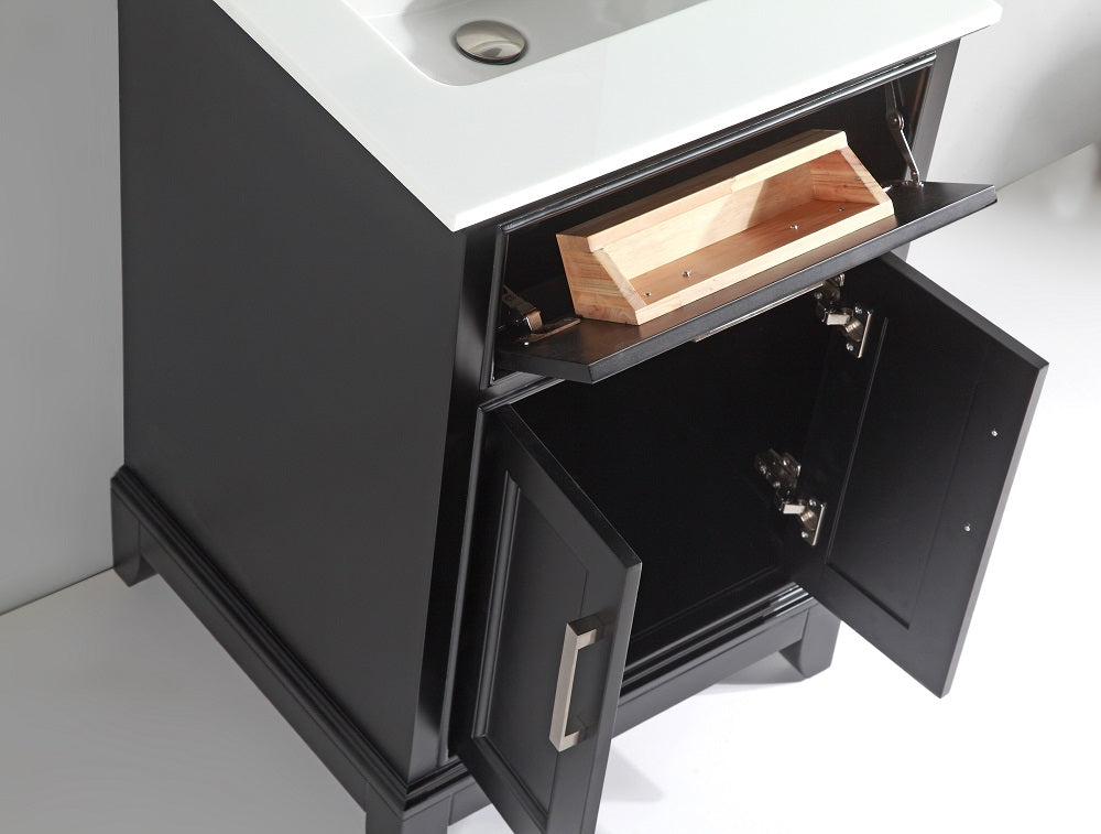 Vanity Art - Noble 24" Single Sink Bathroom Vanity Set with Sink and Mirror