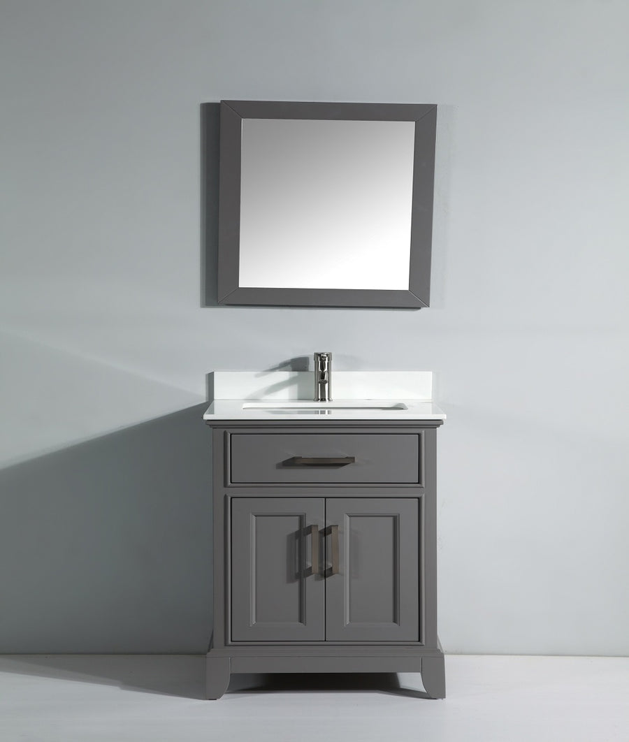 Vanity Art – Noble 30″ Single Sink Bathroom Vanity Set with Sink and Mirror