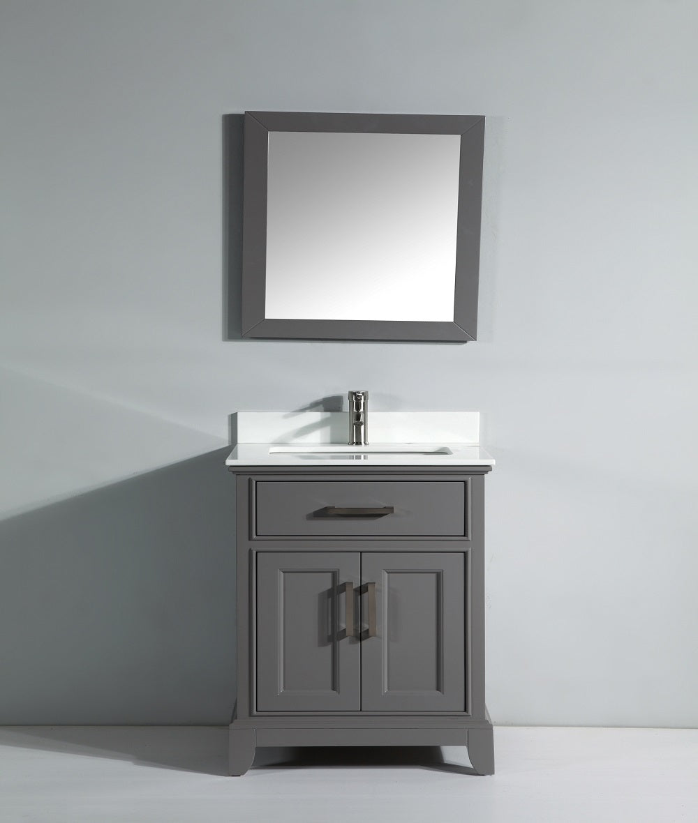 Vanity Art – Noble 30″ Single Sink Bathroom Vanity Set with Sink and Mirror