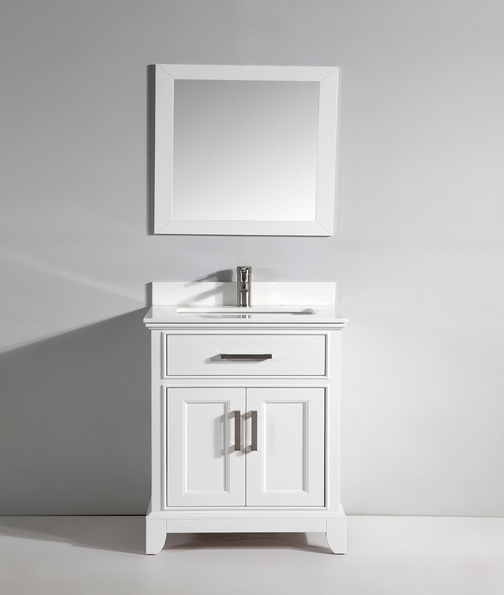 Vanity Art – Noble 30″ Single Sink Bathroom Vanity Set with Sink and Mirror