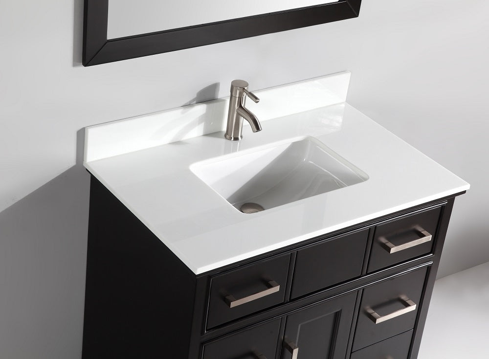 Vanity Art - Noble 36" Single Sink Bathroom Vanity Set with Sink and Mirror