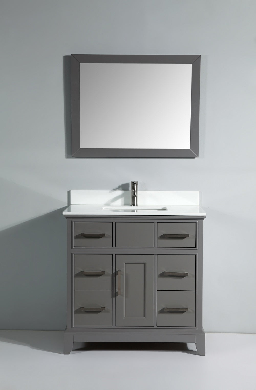 Vanity Art - Noble 36" Single Sink Bathroom Vanity Set with Sink and Mirror