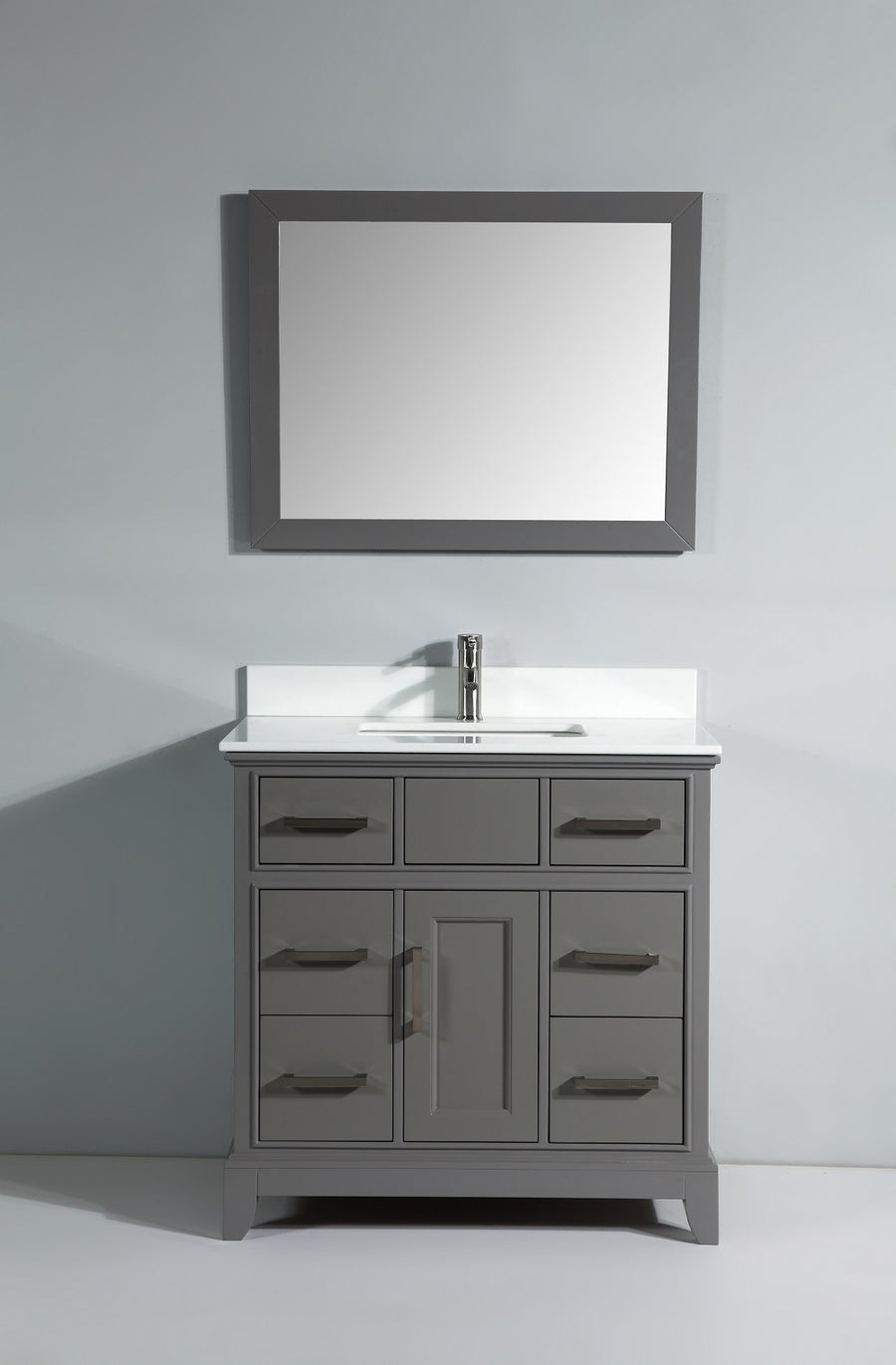 Vanity Art - Noble 36" Single Sink Bathroom Vanity Set with Sink and Mirror