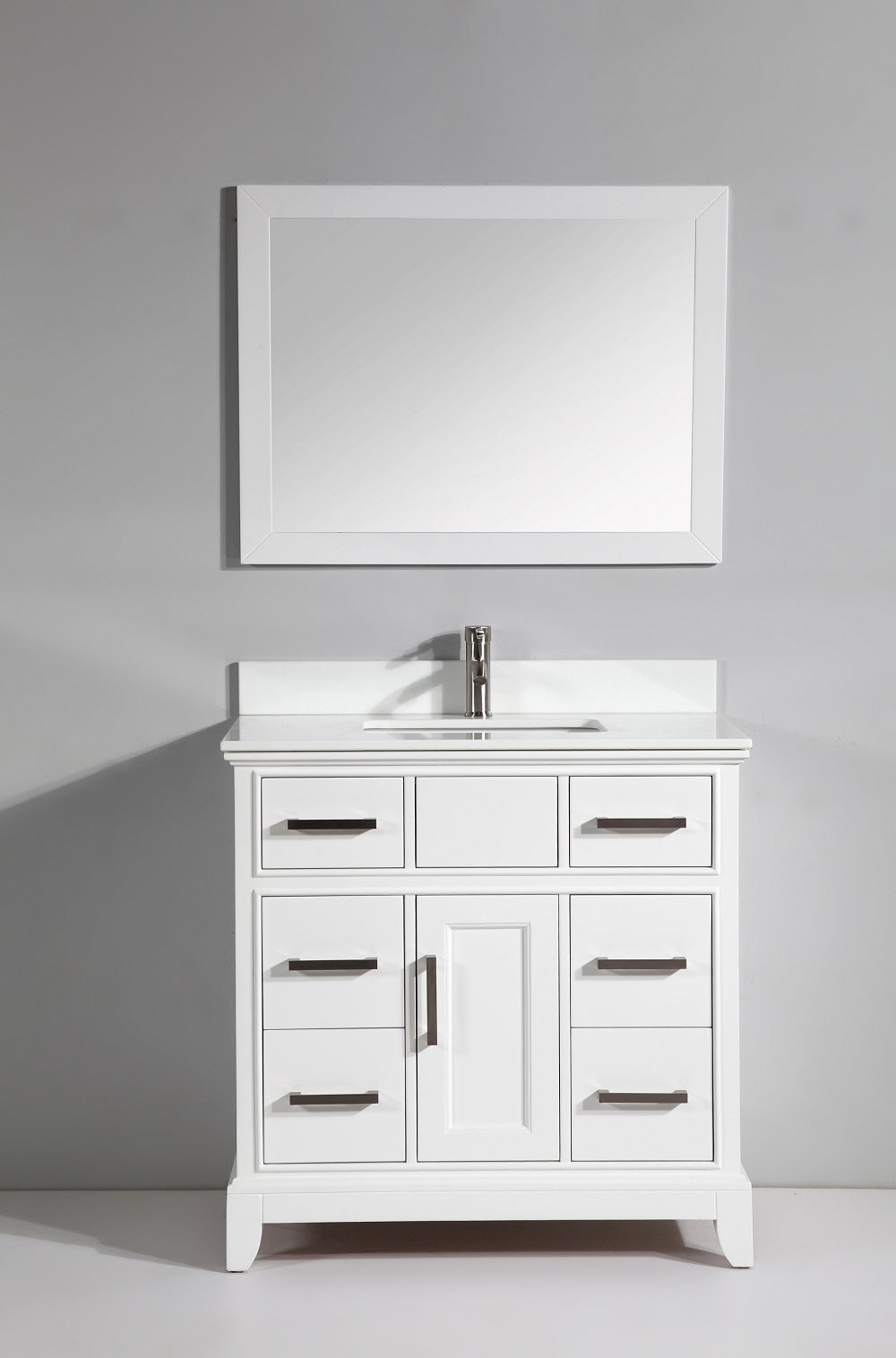 Vanity Art - Noble 36" Single Sink Bathroom Vanity Set with Sink and Mirror